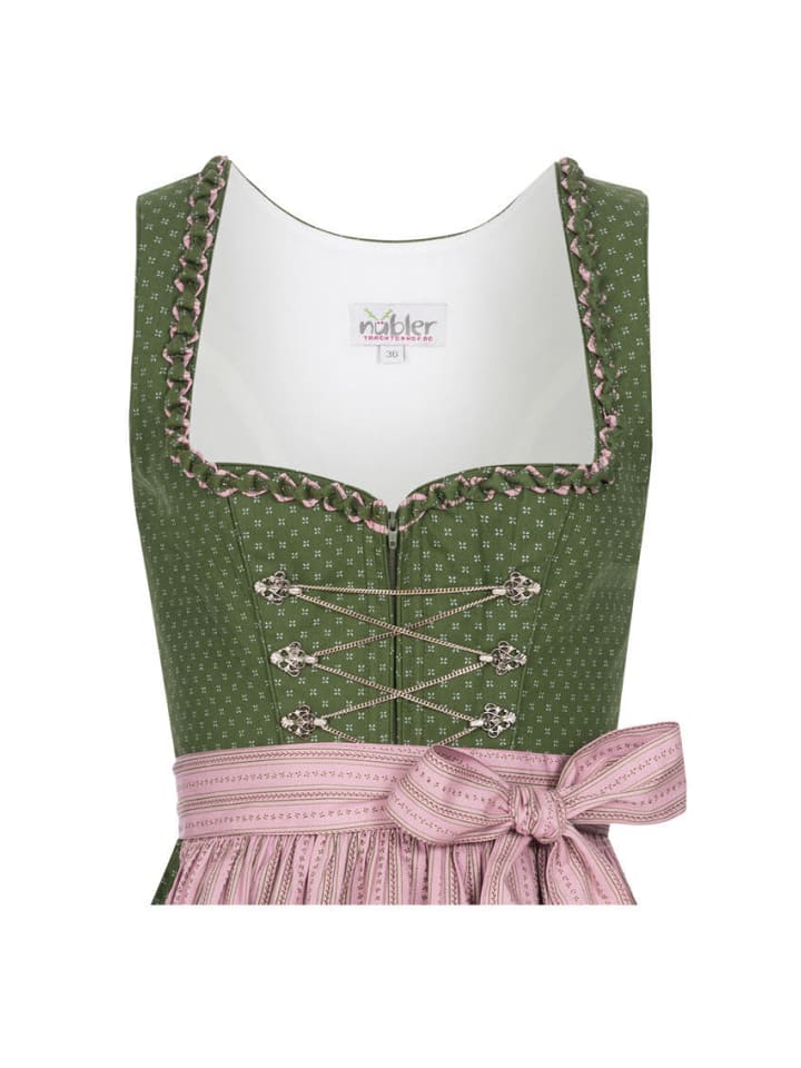Nübler Dirndl lang Thea in Oliv günstig kaufen