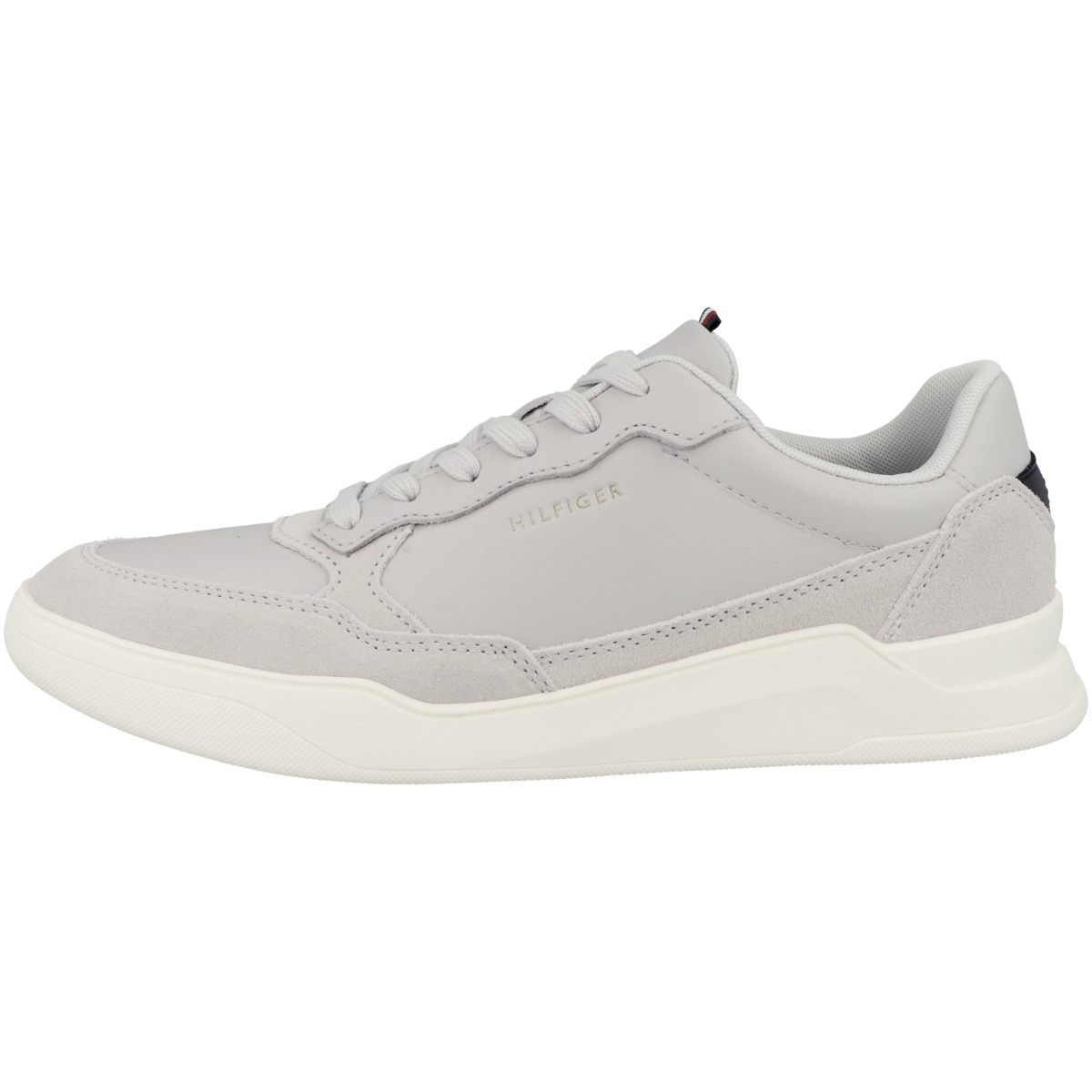 Tommy Hilfiger Elevated Cupsole Leather Mix Sneaker Low hellgrau