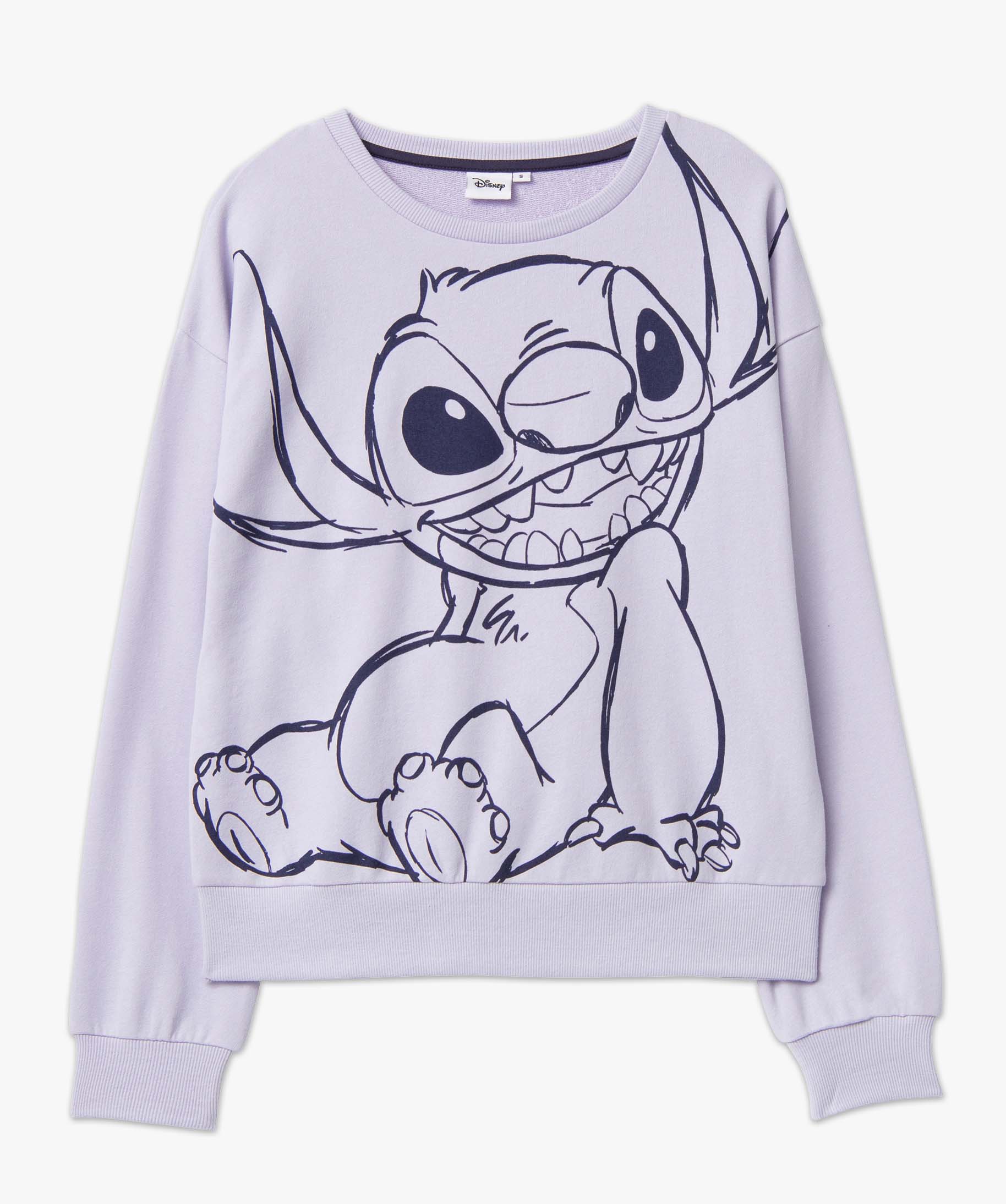 Sweat femme avec motif Stitch XXL - DS violet | GEMO