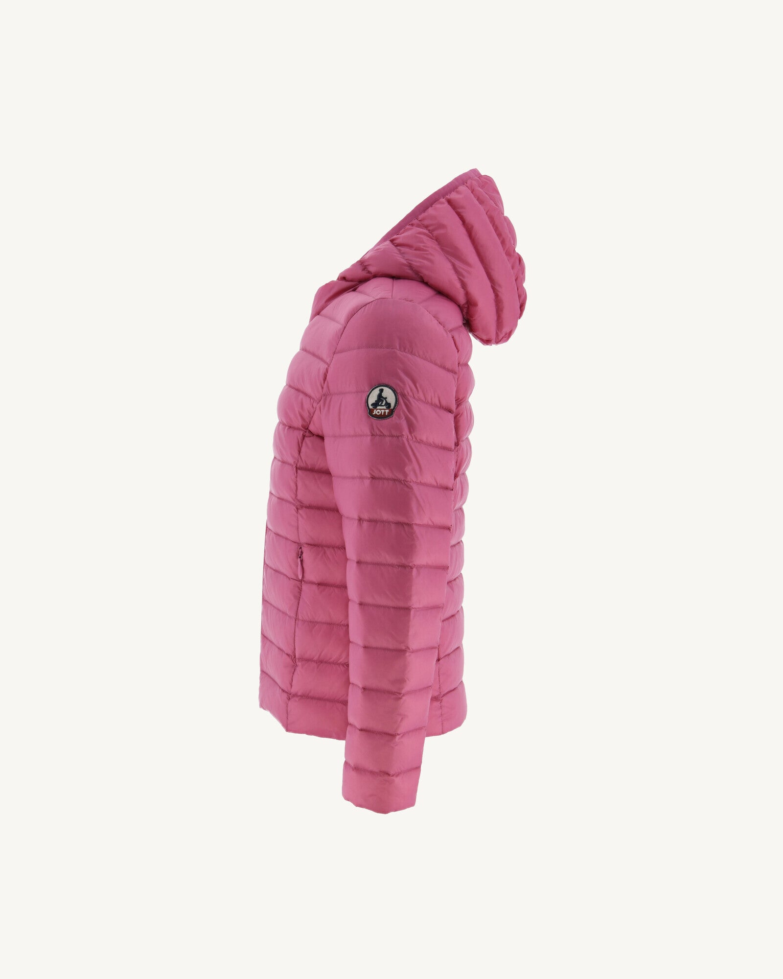 Doudoune légère à capuche enfant Rose intense Carla
