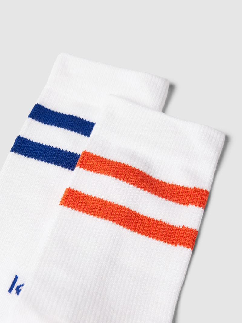 Socken mit Label-Stitching im 2er-Pack in weiß