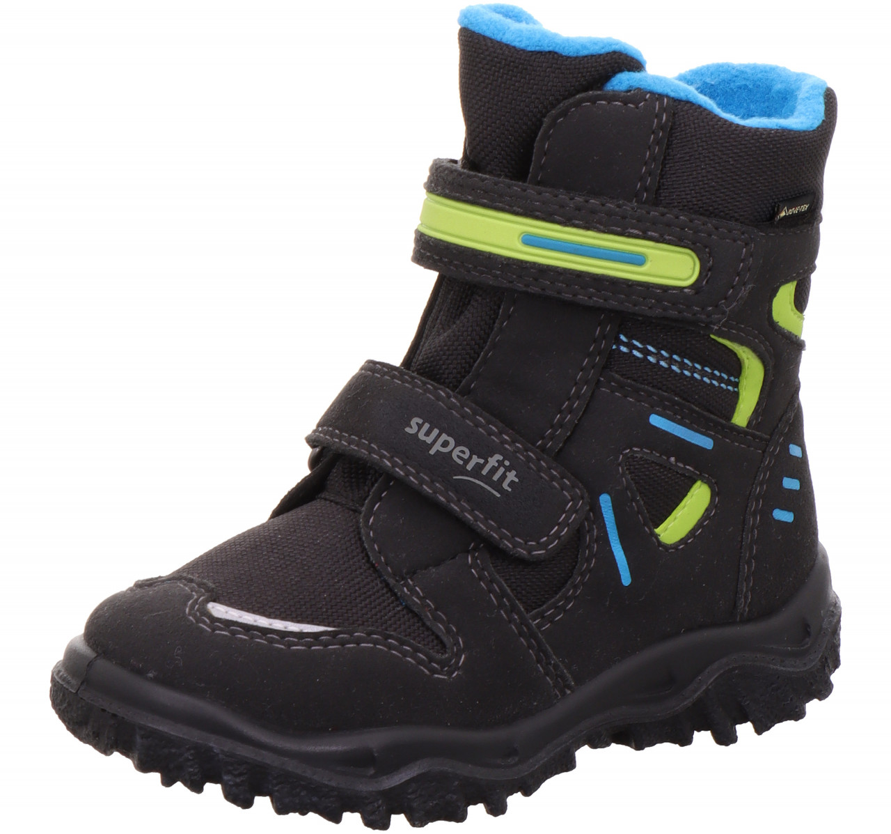 HUSKY - Schwarz/Blau Boots mit Klettverschluss