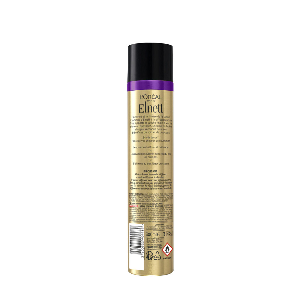 L'Oréal Paris L'Oréal Paris Elnett Laque Eclat et Souplesse Fixation Forte 300ml Laque Coiffante