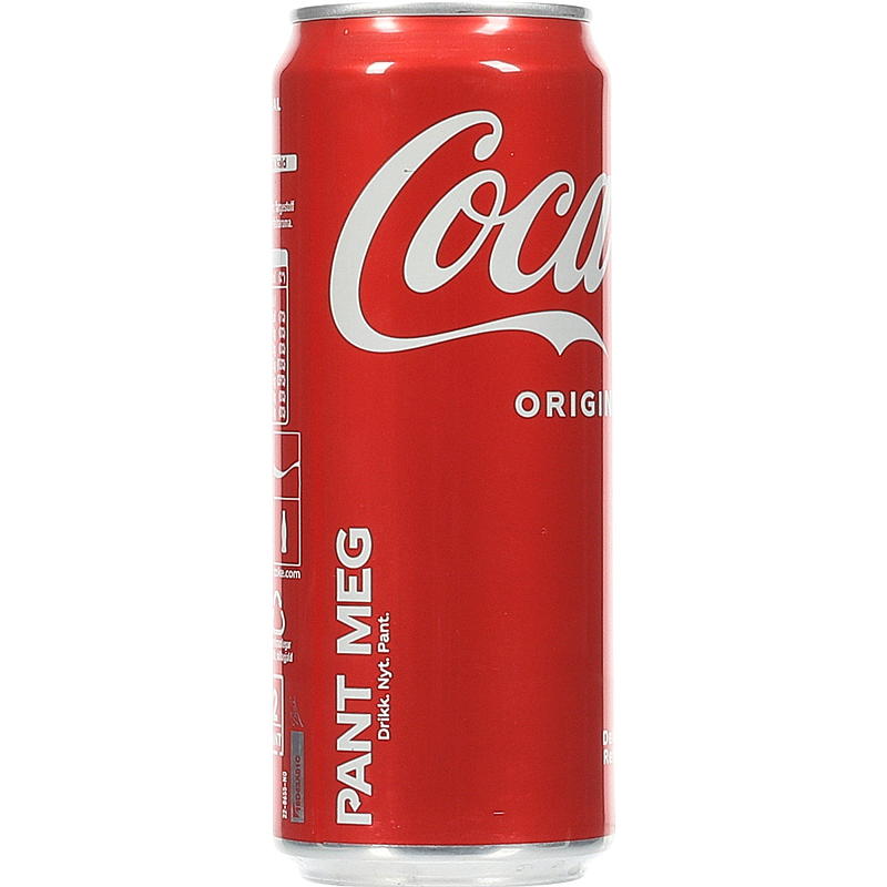 Coca-cola Coca-cola Med sukker 0,33 liter, boks