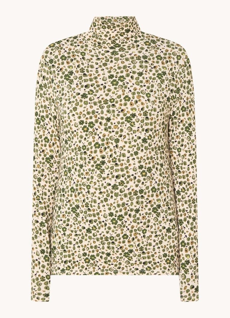 Top a collo alto con stampa floreale River Woods