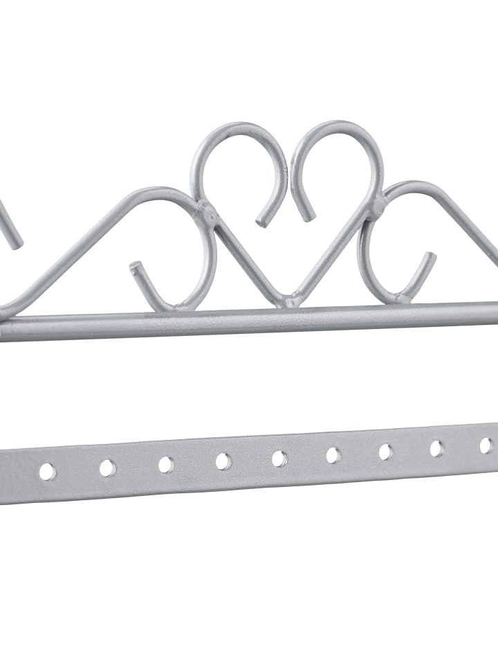 relaxdays Ohrringhalter in Silber - (B)16,5 x (H)30,5 x (T)6,5 cm günstig kaufen onesize