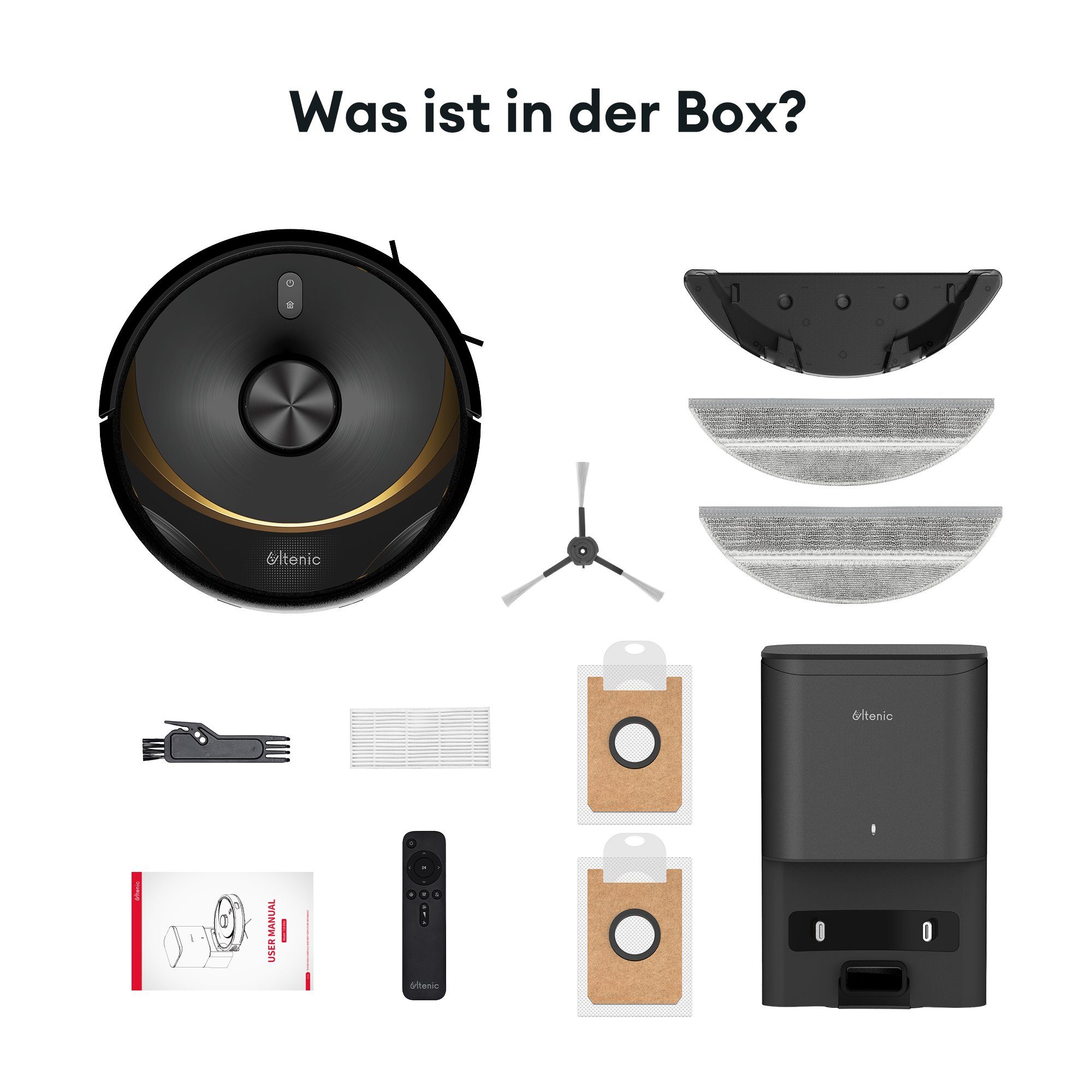 Ultenic Nass-Trocken-Saugroboter T10 Elite, Mit Beutel