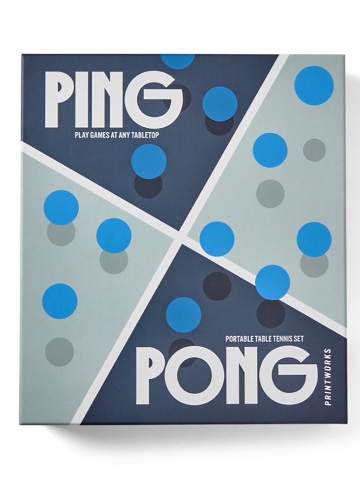 Printworks 3 tlg. Tischtennis-Set in Dunkelblau günstig kaufen onesize