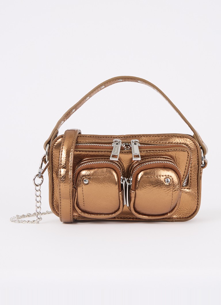 Núnoo Helena Small crossbody bag with metallic finish