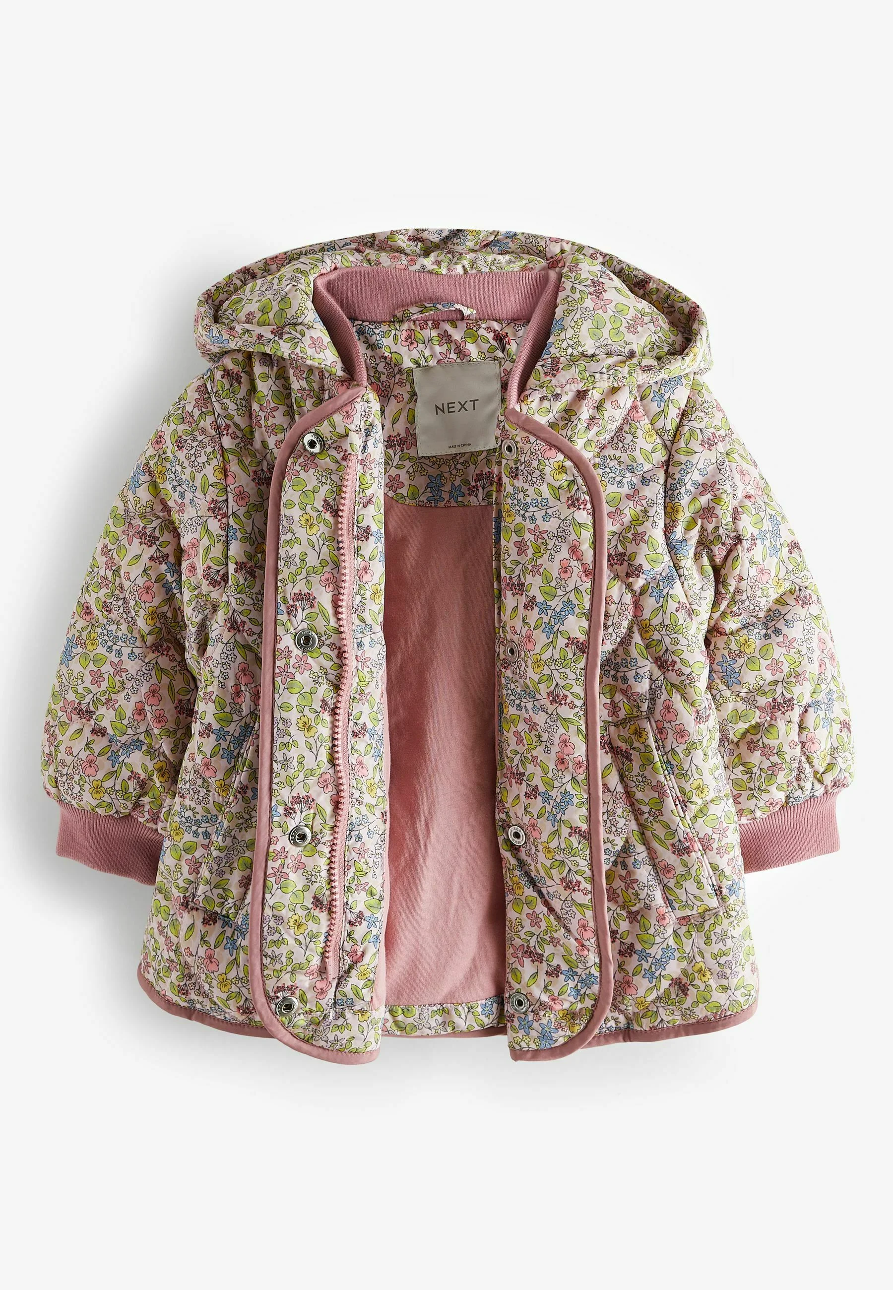 Abrigo de invierno con estampado AOP resistente a la lluvia y corte regular