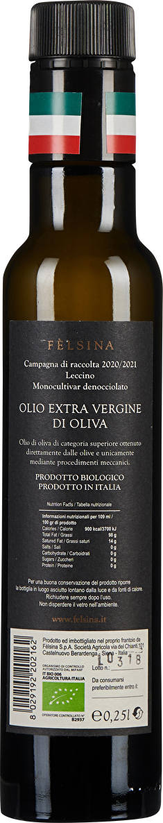 Fèlsina Olio Extra Vergine di Oliva Leccino 0,25 Liter