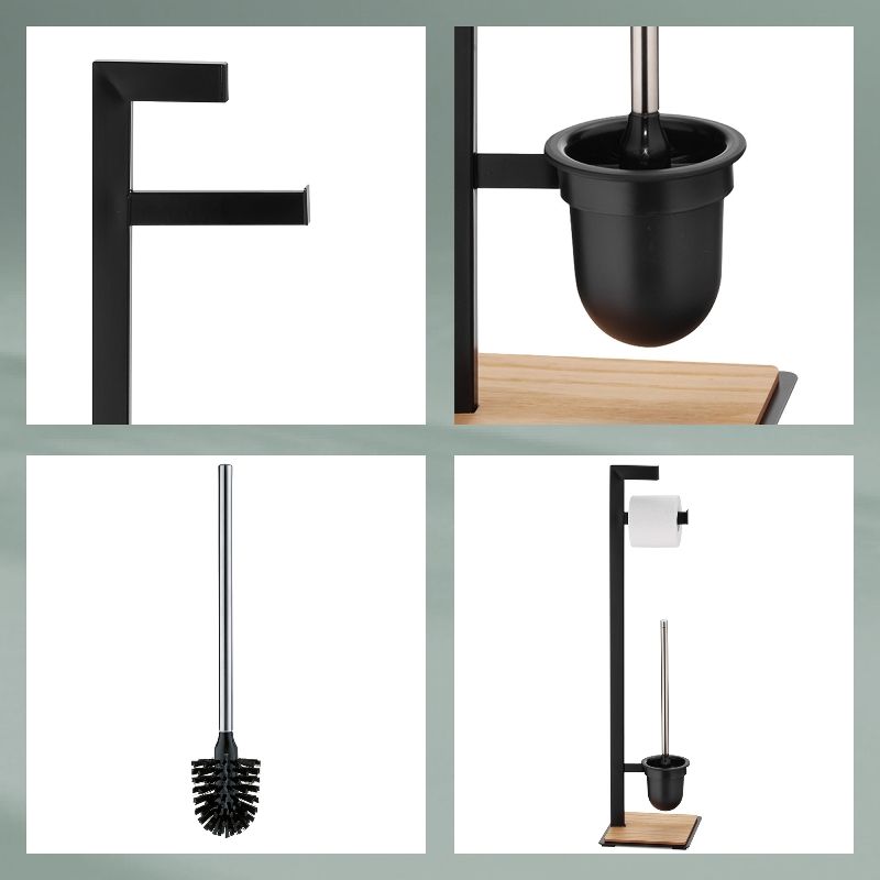 kela WC Garnitur Oak Metall Schwarz Matt