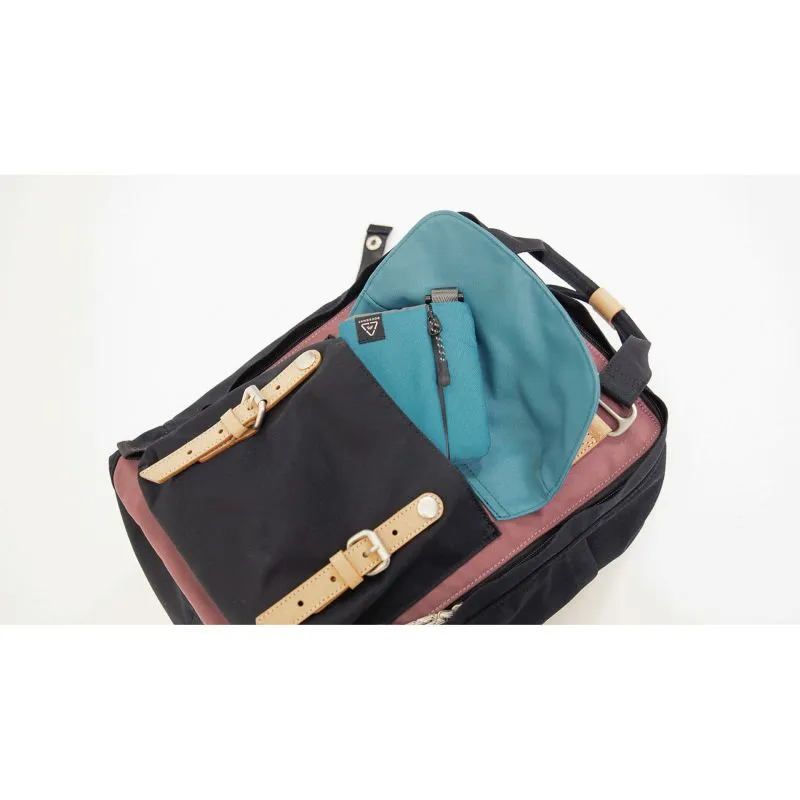 Doughnut Macaroon Reborn Backpack - plum x denim