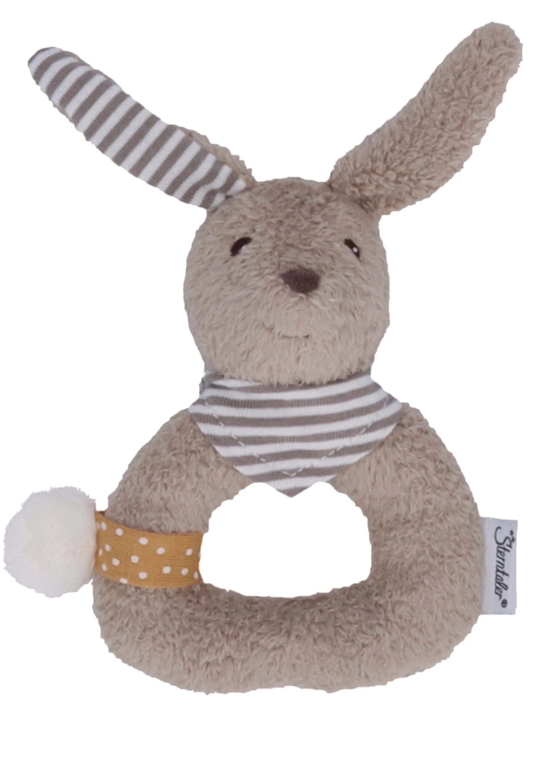 Greifling Hase Happy in Braun mit Rassel