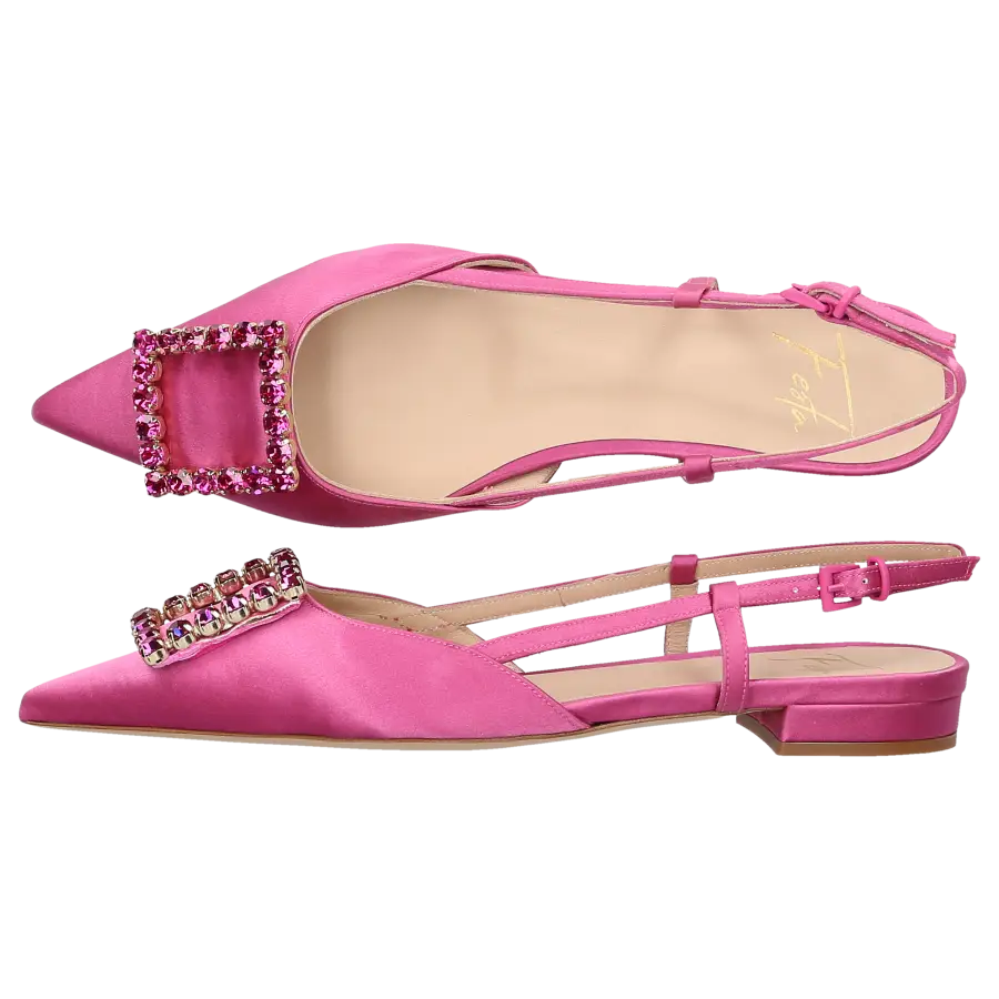 Roberto Festa - Sling-Ballerinas LAVANDA Satin - pink