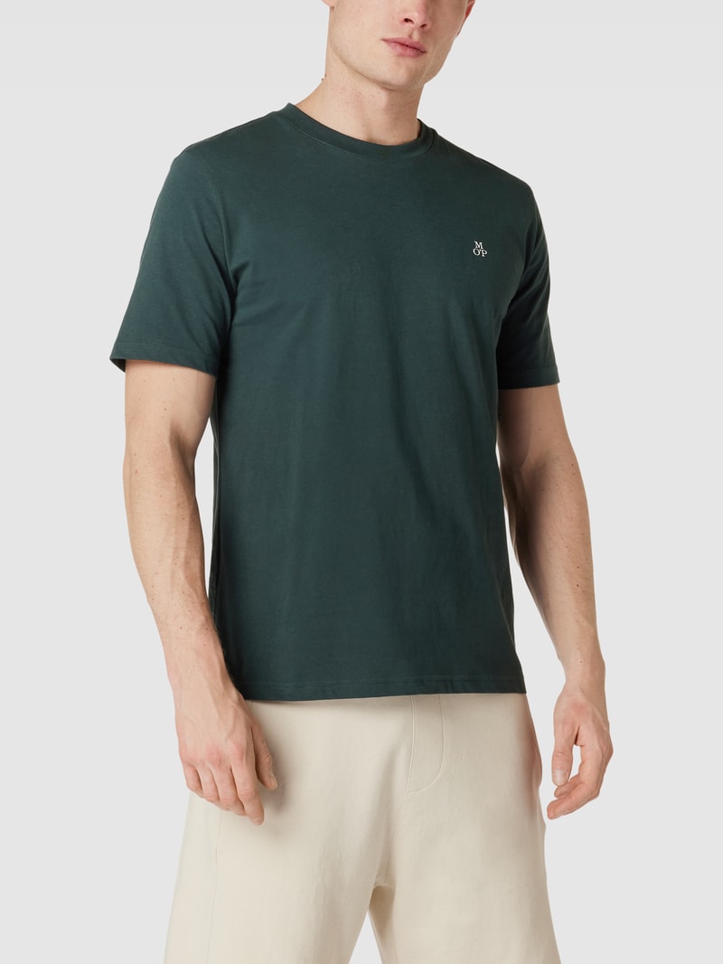 T-Shirt mit Label-Print in bottle