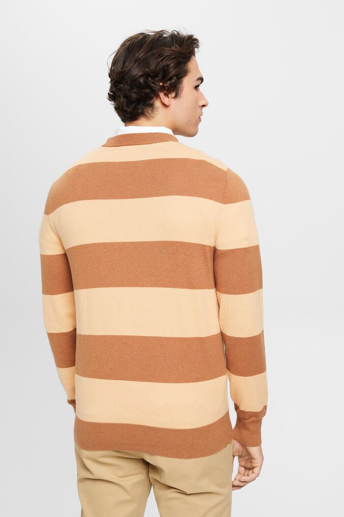 Gestreifter Strickpullover mit Kaschmir