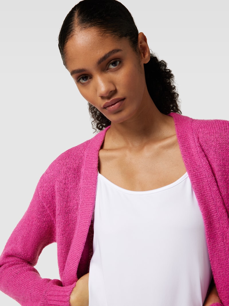 Cardigan mit offener Vorderseite Modell 'Mirelle' in fuchsia meliert