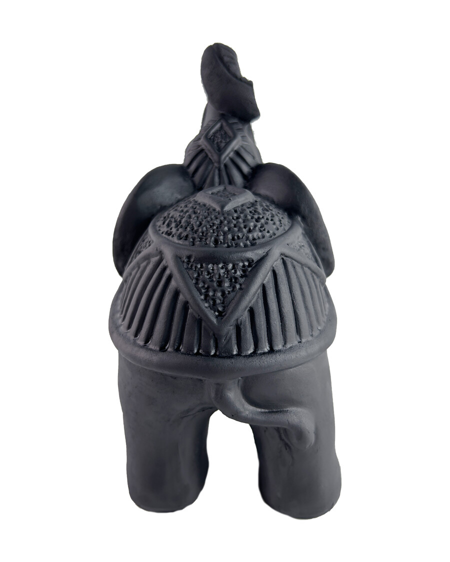 Schwarzer Deko-Elefant