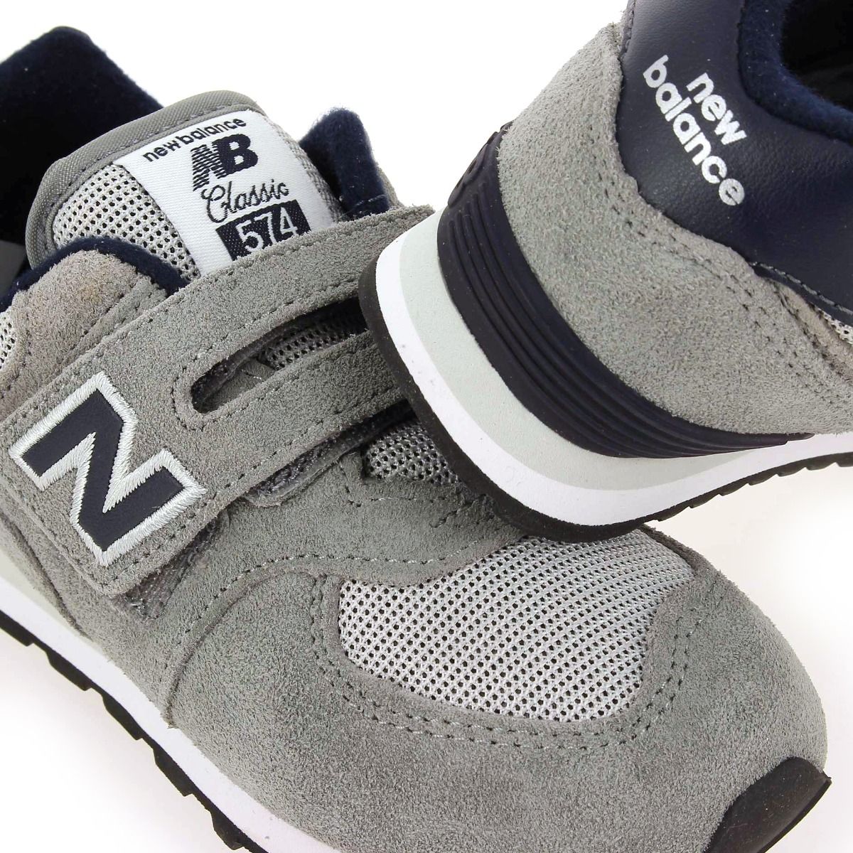New Balance  574 BE1 VELCRO - Gris Marine
