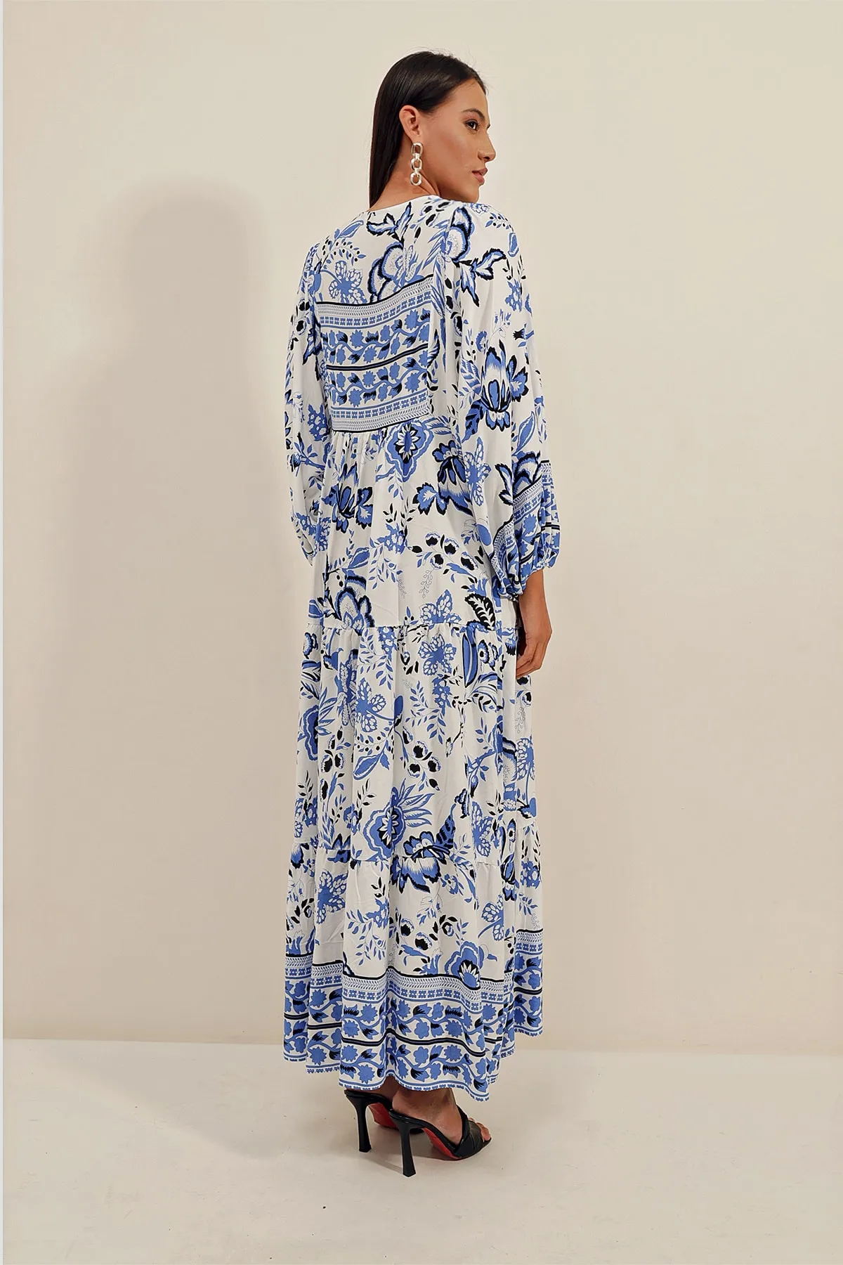 Bigdart  2420 Kleid mit Fledermausärmeln – Weiß