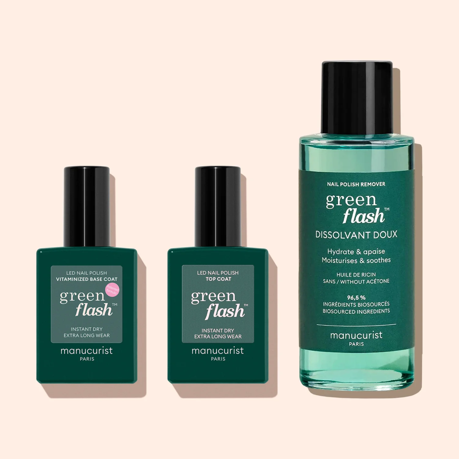 Poltrajni LED Green Flash™ - 15 ml Green Flash™ osnovni premaz, obogaten z vitamini