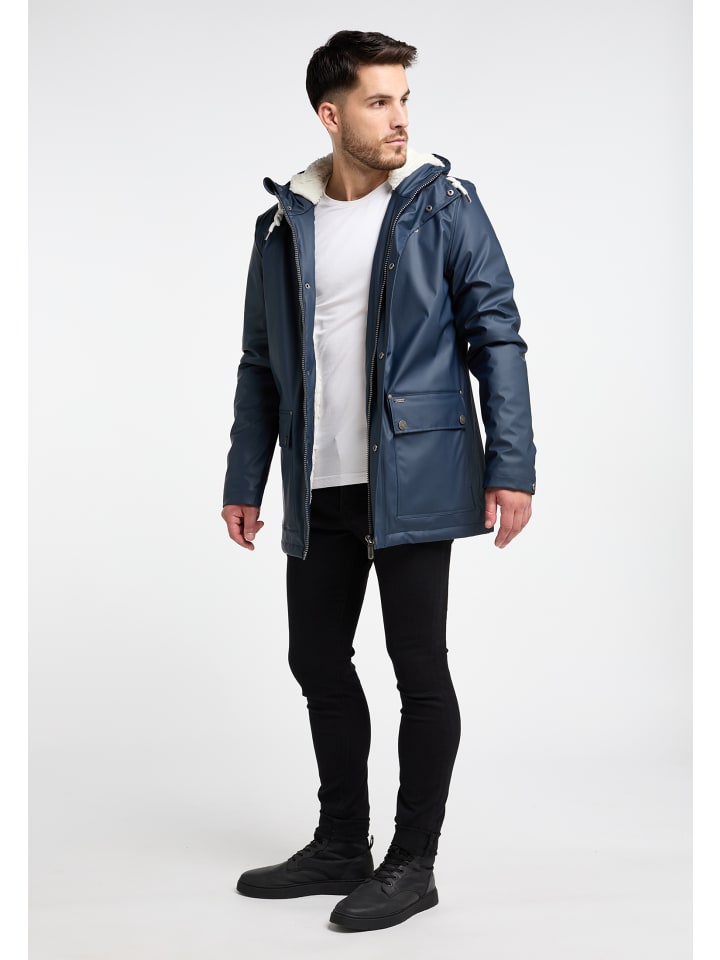 ICEBOUND Regenjacke Mit Teddyfutter in Marine günstig kaufen
