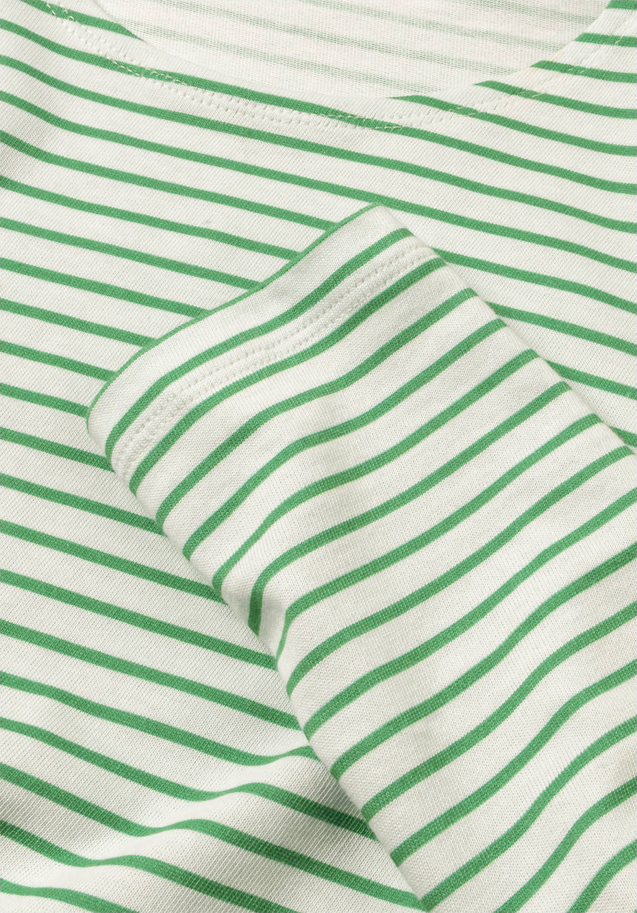 Langarm-Ringelshirt aus reiner Bio-Baumwolle