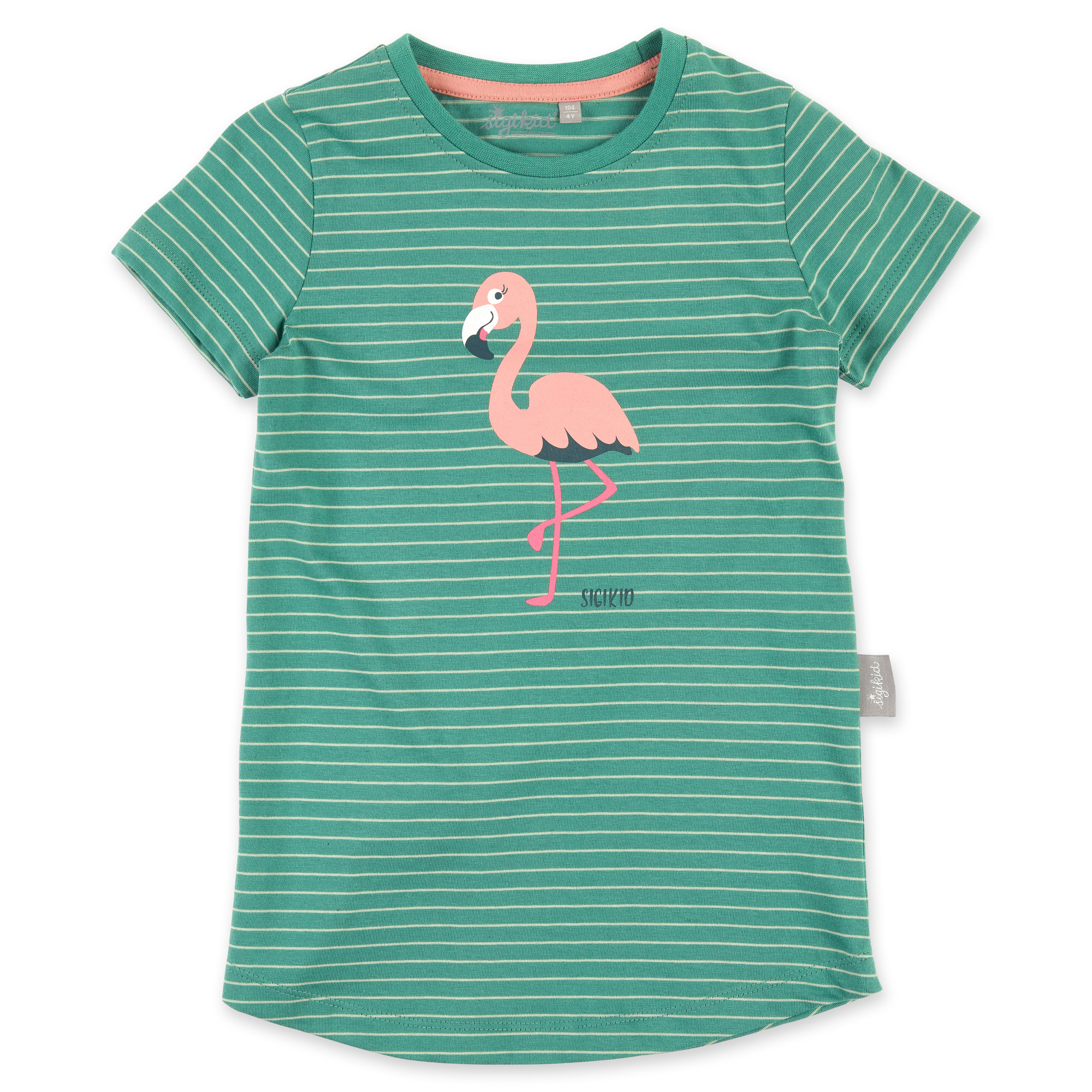 Kinder Schlafanzug Flamingo, rosa-grün