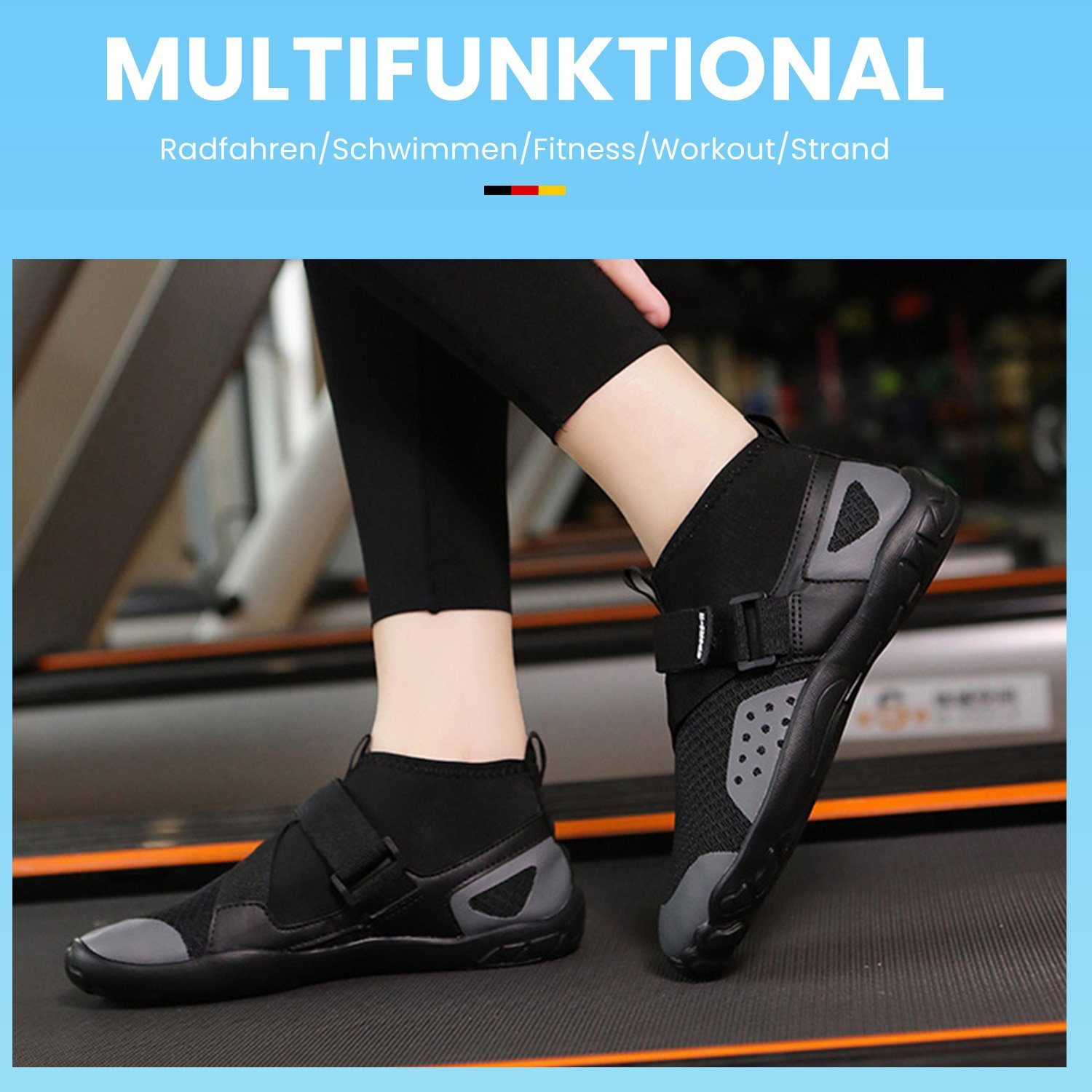 MAGICSHE Rutschfeste Surfschuhe, Schwimmschuhe Fitnessschuhe Barfußschuh Strandschuhe für Surfen,Tauchen,Bootfahren,Gymnastik Fitness