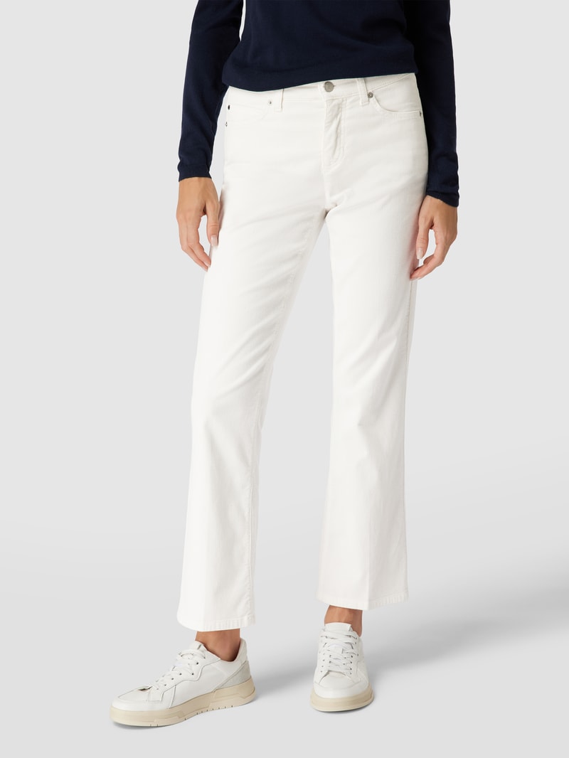Cordhose im 5-Pocket-Design Modell 'PARIS' in offwhite