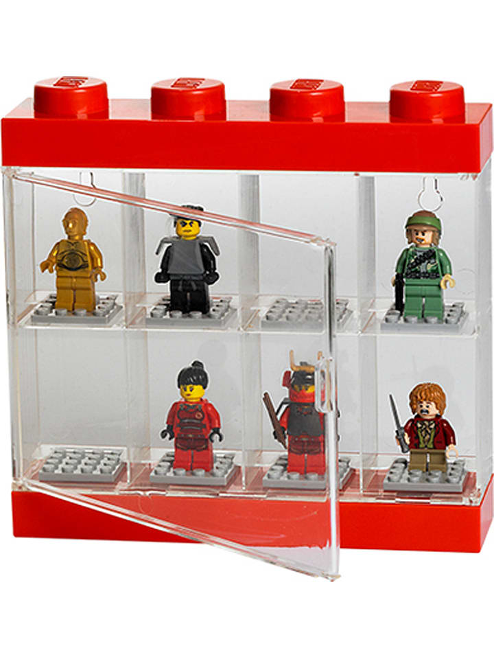 LEGO Figuren-Schaukasten in Rot - (B)19,1 x (H)18,4 x (T)4,7 cm günstig kaufen onesize