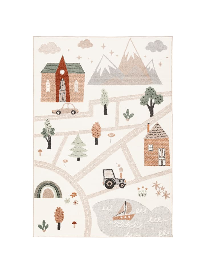 Pergamon Kinder Teppich Softstar Kids Little City in Bunt günstig kaufen