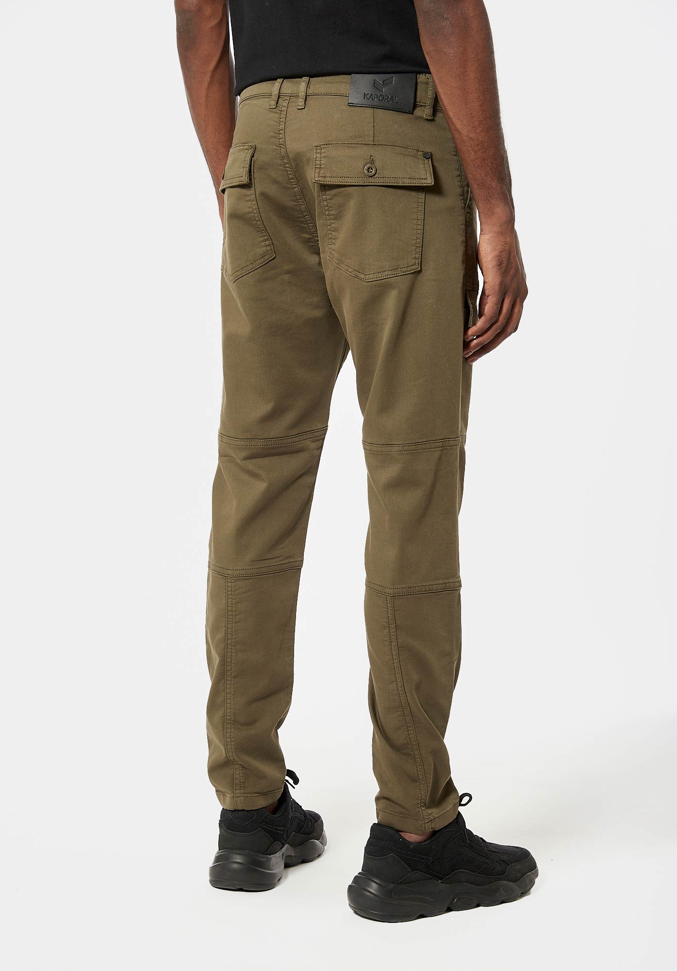 ROBY   Jean kaki relaxed cropped Homme
