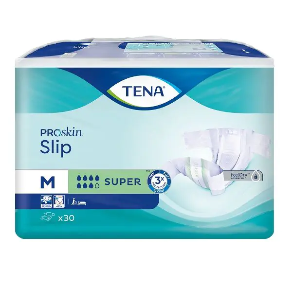Tena Slip ProSkin Super, пелене за одрасле, 73-122 цм, средње величине