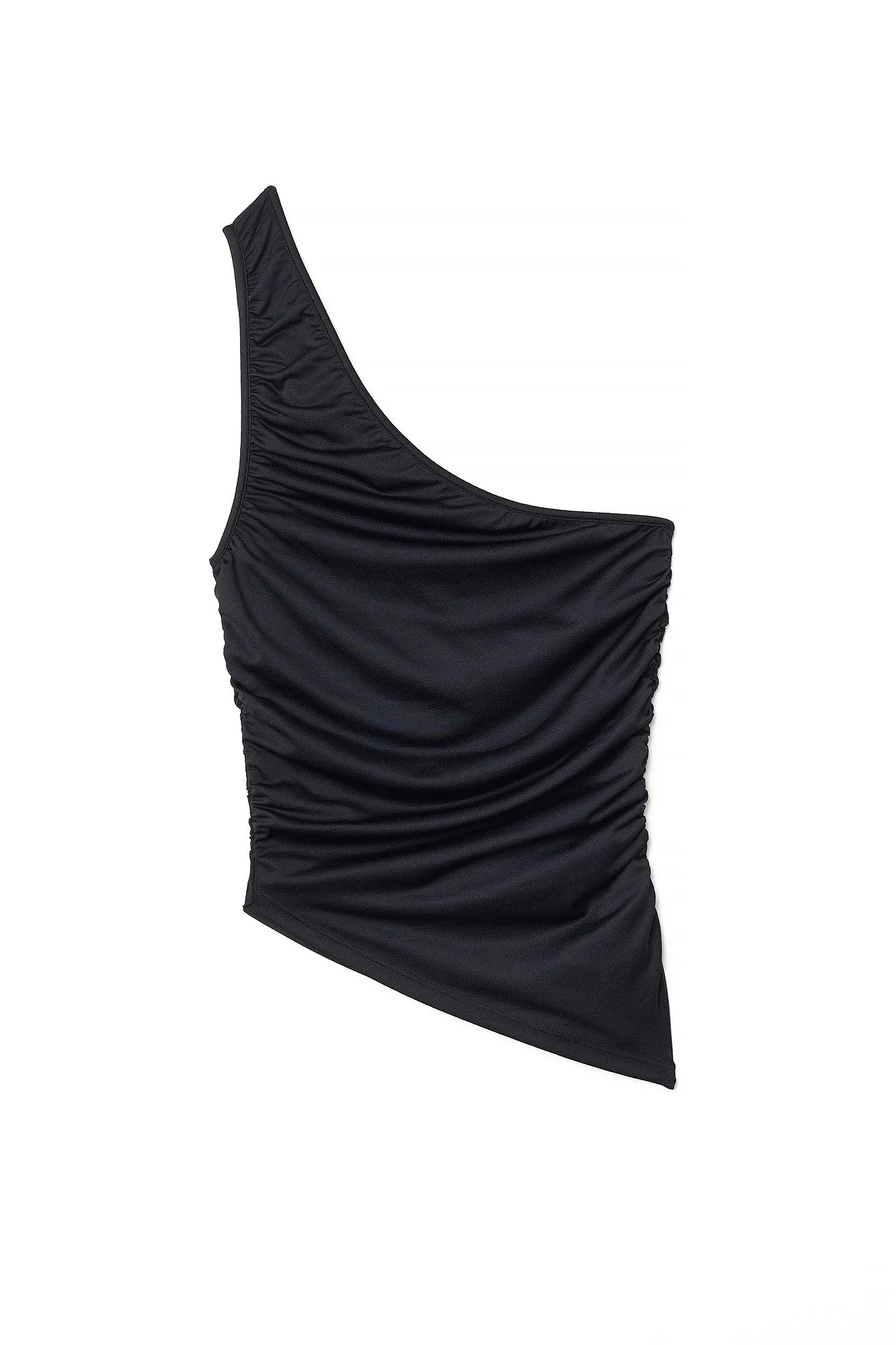 Jersey-Oberteil mit asymmetrischer Seite