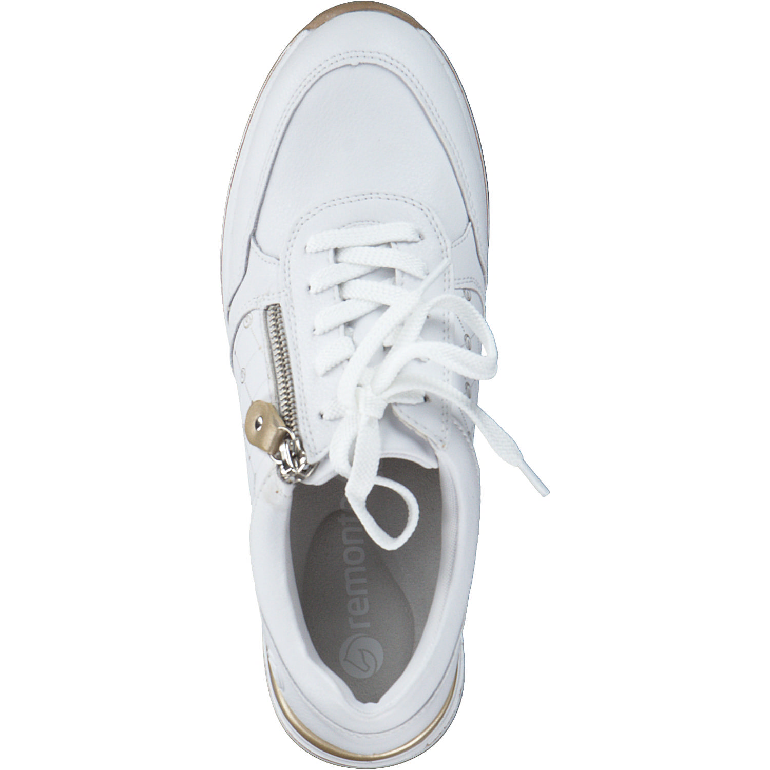 Remonte D3211, Schnürschuhe, Damen, weiss/weiss/alloy/lightgold