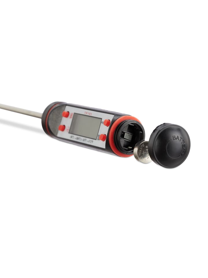 relaxdays Küchenthermometer digital in Silber/Schwarz günstig kaufen onesize