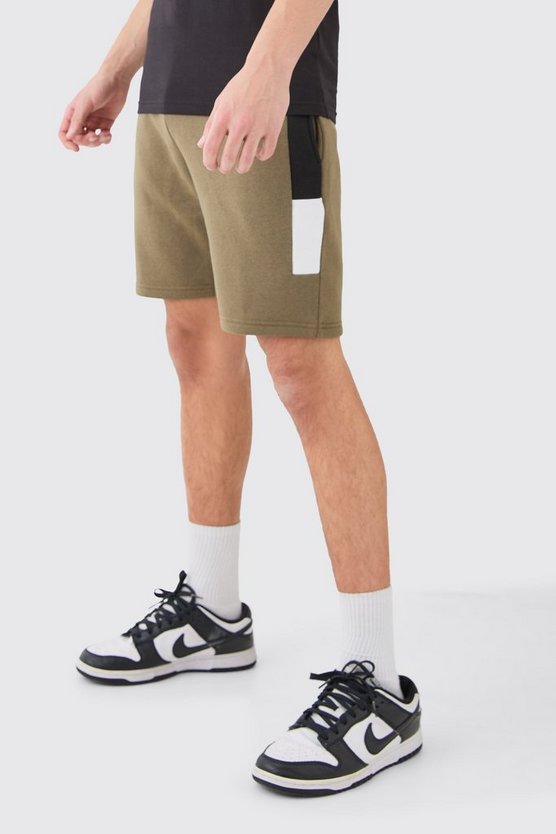 Slim Fit Colour Block Shorts