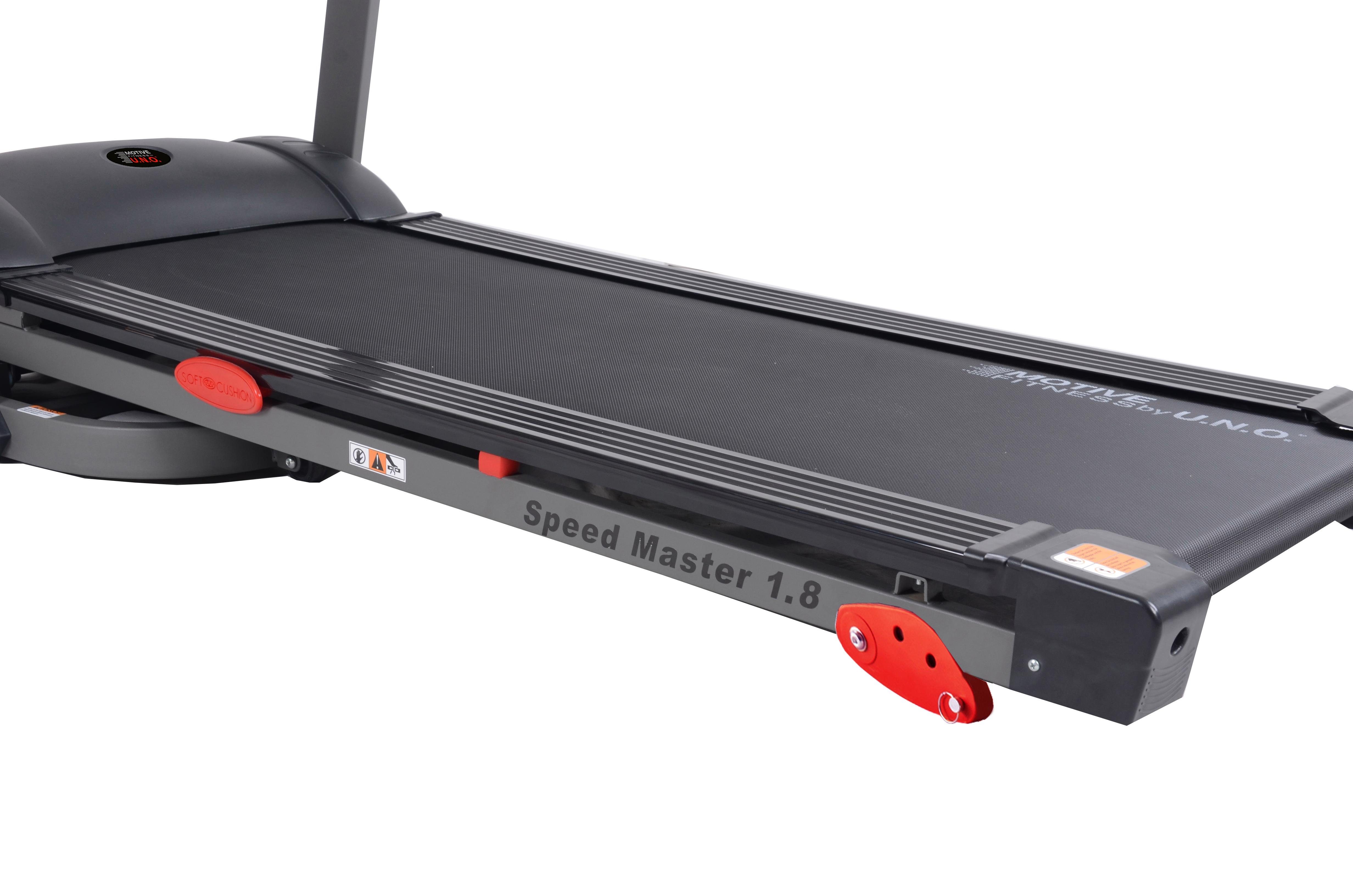 MOTIVE FITNESS by U.N.O. Laufband Speed Master 1.8 M, mit Höchstgeschwindigkeit von 18 km/h