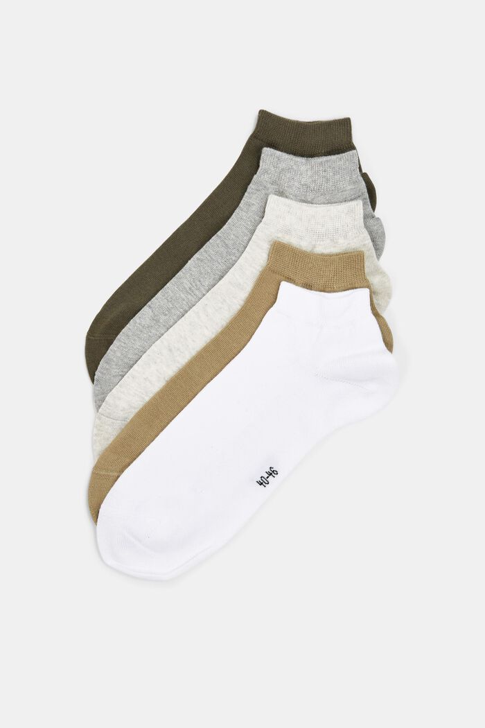 5er-Pack Sneakersocken, Bio-Baumwolle