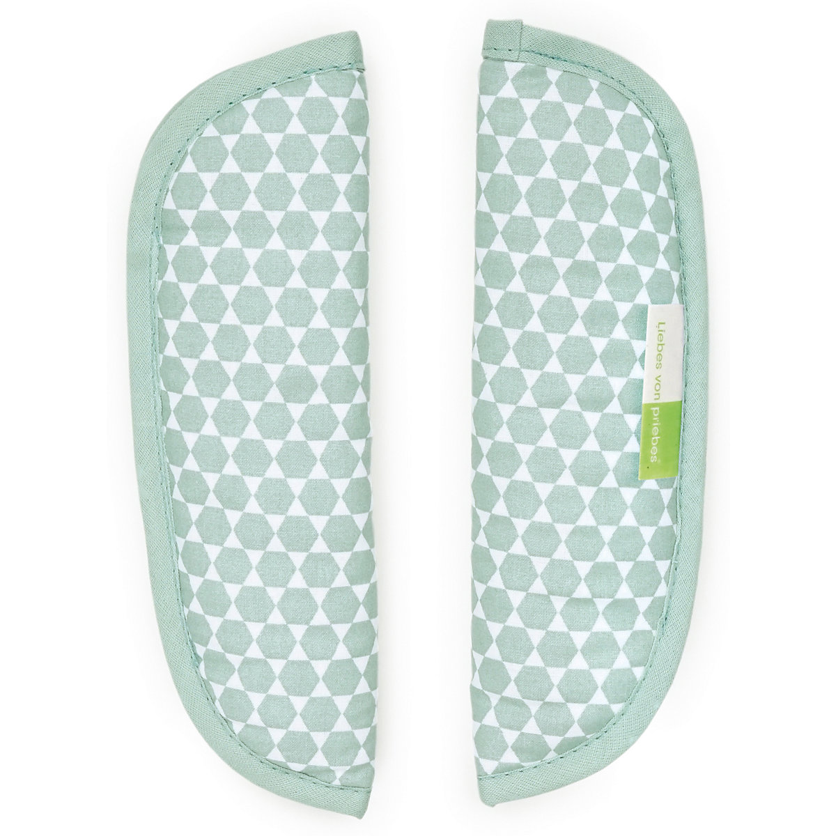 AUGUST Gurtpolster-Set für Kinderwagen und Buggys - Prisma, mint, 2-tlg.