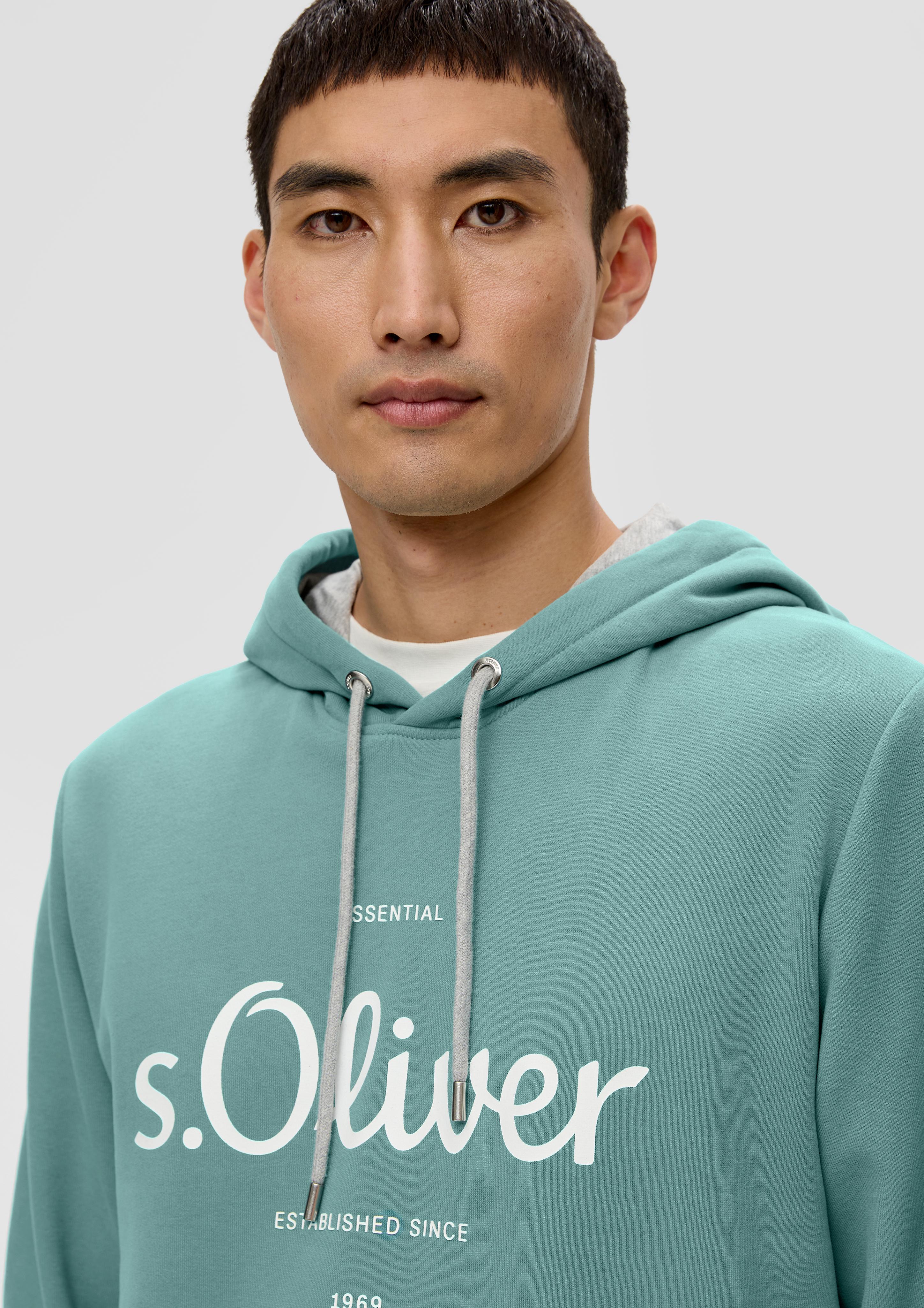 Sweatshirt mit gummiertem Label-Print  2138654-65D1