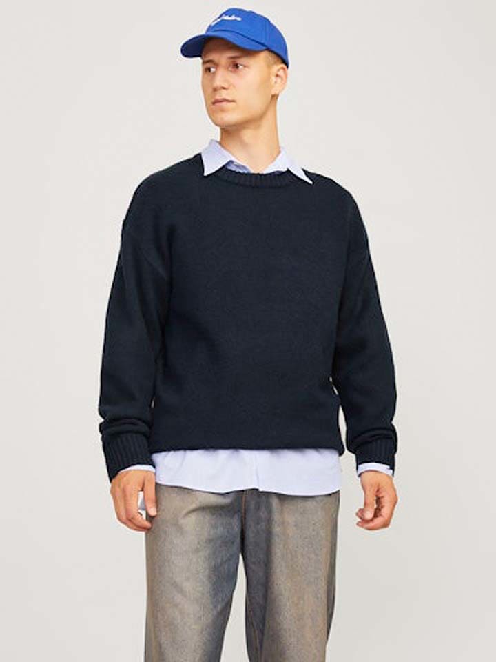 Jack & Jones Pullover in Dunkelblau günstig kaufen