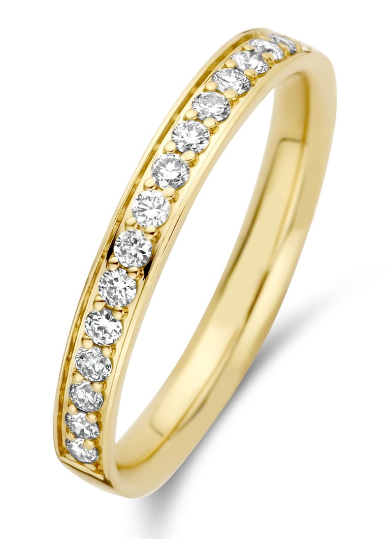 Diamond Point Yellow gold ring 0.27 ct diamond Wedding