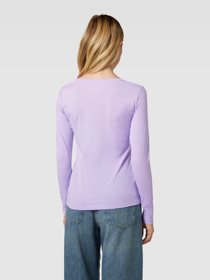 Longsleeve mit Rundhalsausschnitt in flieder