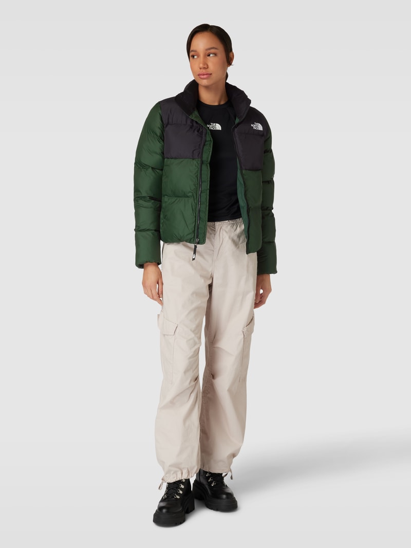 Steppjacke in Two-Tone-Machart Modell 'Saikuru' in dunkelgrün
