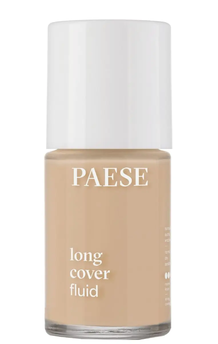 „Paese Long Cover“ skystas matinį efektą suteikiantis makiažo pagrindas, 1.75 smėlio spalvos