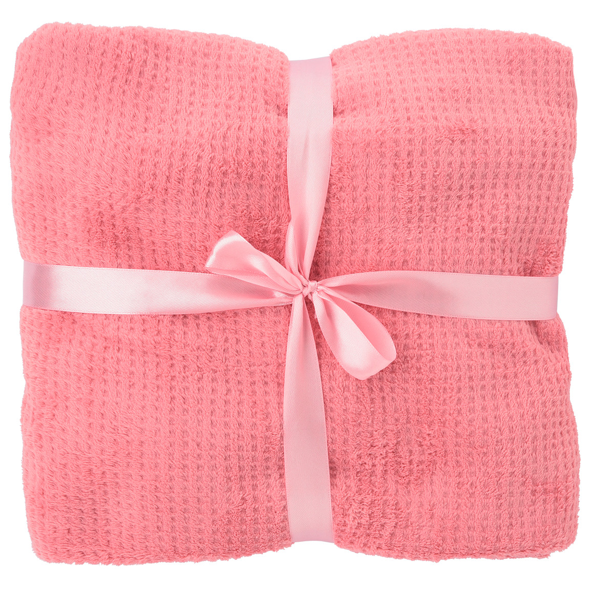 Kuscheldecke mit Waffelmuster