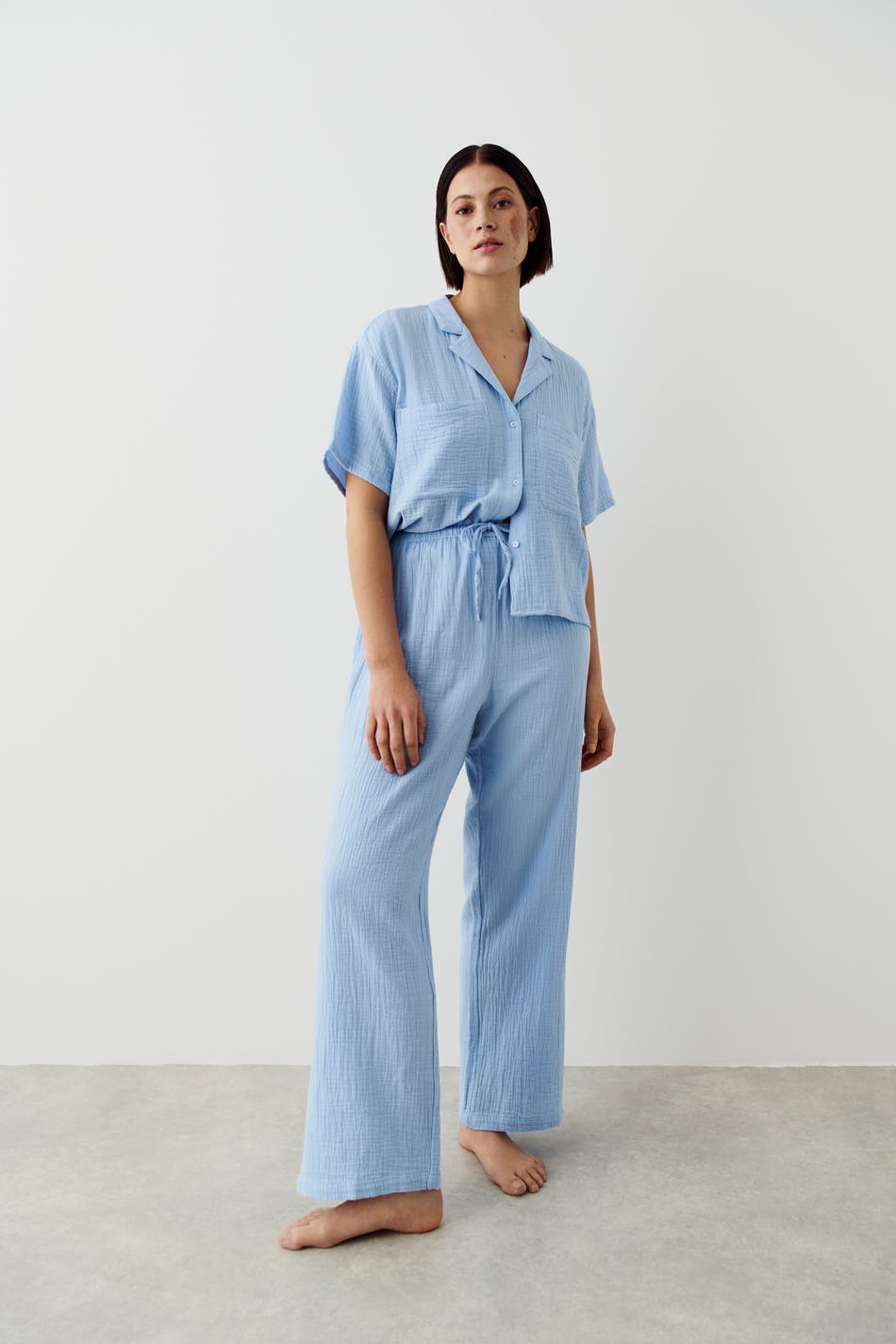 Gauze pyjamas trousers